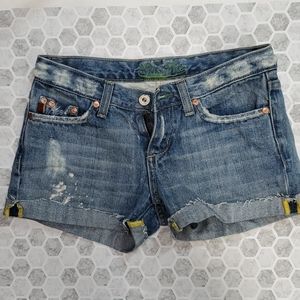 Miss Me distressed Jean Shorts sz 25